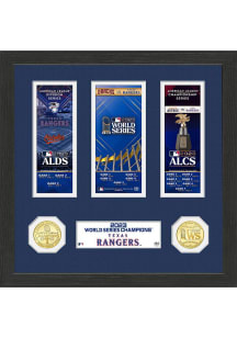Texas Rangers 2023 World Series Champions Ticket Collection Plaque
