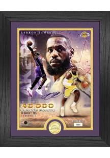 LeBron James Los Angeles Lakers 40k Points Bronze Coin Plaque
