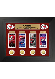 Kansas City Chiefs Road to Super Bowl LVIII Deluxe Ticket Plaque