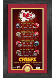 Kansas City Chiefs Super Bowl LVIII Champs Bronze Legacy Photo Plaque