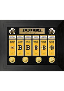 Boston Bruins 6x Stanley Cup Champions Banner Collection Plaque