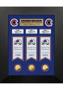 Colorado Avalanche Deluxe Stanley Cup Banner Plaque