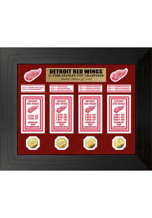 Detroit Red Wings 11x Stanley Cup Champions Banner Collection Plaque