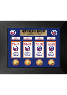 New York Islanders 4x Stanley Cup Champions Banner Collection Plaque