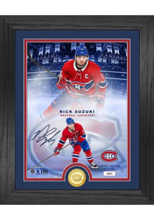 Nick Suzuki Montreal Canadiens Legends Coin and Photo Plaque