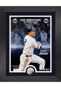 Derek Jeter New York Yankees Hall of Fame Silver Coin and Photo Plaque
