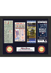 Atlanta Braves World Series Ticket Collection Plaque