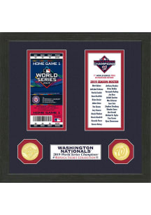 Washington Nationals World Series Ticket Collection Plaque