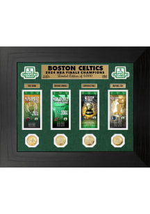 Boston Celtics NBA Finals Champions 2024 Deluxe Ticket Collection Plaque