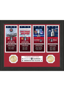 Florida Panthers NHL Stanley Cup Champions 2024 Road to the Cup Ticket Collection Plaque