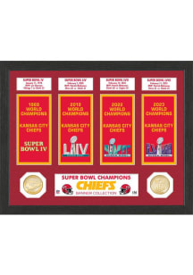 Kansas City Chiefs Super Bowl Banner Collection Plaque