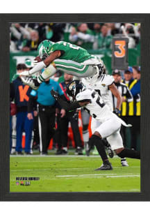 Philadelphia Eagles Reverse Hurdle 12x15 Picture Frame - Kelly Green