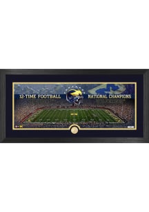 Blue Michigan Wolverines Deluxe Bronze 12 Time Champs Picture Frame