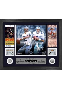 Troy Aikman Dallas Cowboys Roger Staubach Traditions Bronze Coin Plaque