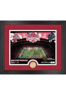 Red Ohio State Buckeyes 2024 Football National Champions Design Plaque