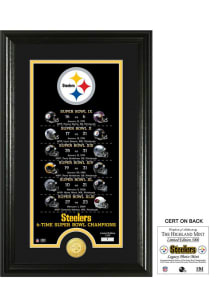 Pittsburgh Steelers 12x30 Legacy Bronze Coint Photo Mint Plaque