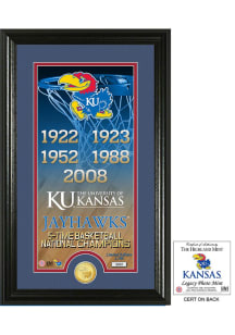Kansas Jayhawks 12x20 Legacy Bronze Coin Photo Mint Plaque