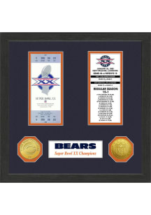 Chicago Bears 13x13 Super Bowl Ticket Collection Plaque