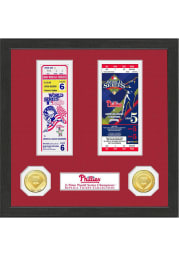 Philadelphia Phillies 12x12 World Series Ticket Collection Plaque