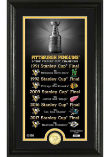 Pittsburgh Penguins 12x30 Legacy Bronze Coint Photo Mint Plaque