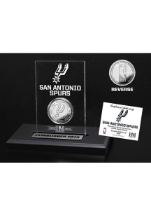 San Antonio Spurs Acrylic Display Silver Collectible Coin