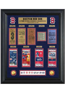 Boston Red Sox World Series Deluxe Gold Coin and Ticket Collection Plaque