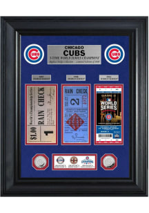 Chicago Cubs World Series Deluxe Gold Coin and Ticket Collection Plaque
