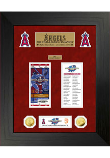 Los Angeles Angels World Series Deluxe Gold Coin and Ticket Collection Plaque