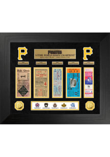 Pittsburgh Pirates World Series Deluxe Gold Coin and Ticket Collection Plaque