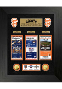 San Francisco Giants World Series Deluxe Gold Coin and Ticket Collection Plaque