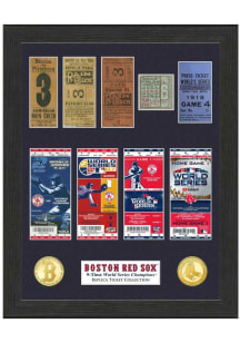Boston Red Sox World Series Ticket Collection Plaque