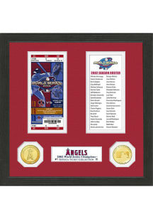 Los Angeles Angels World Series Ticket Collection Plaque