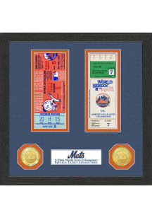New York Mets World Series Ticket Collection Plaque