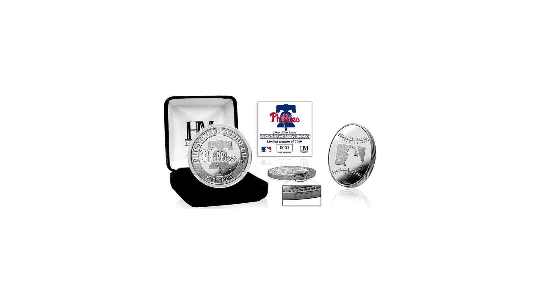 Philadelphia Phillies Silver Badge Holder