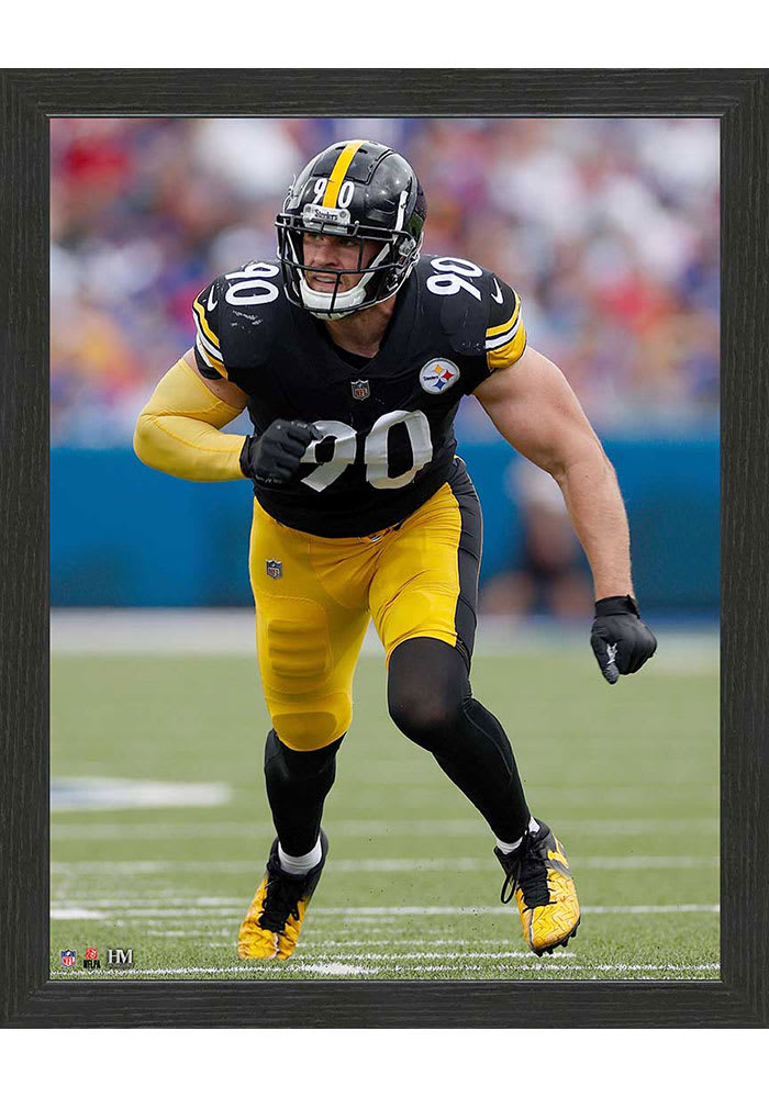 Highland Mint TJ Watt Pittsburgh Steelers NFL Impact Jersey Frame