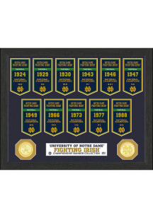 Notre Dame Fighting Irish National Champions Banner Collection Plaque