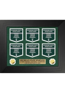 Green Michigan State Spartans Deluxe National Champions Banner Collection Plaque