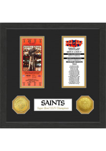 New Orleans Saints Super Bowl Championship Ticket Collection Plaque