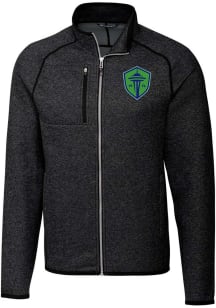 Cutter and Buck Seattle Sounders FC Mens Charcoal Mainsail Big and Tall Light Weight Jacket
