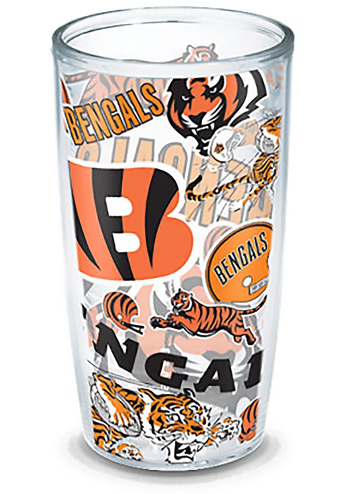 Black Orange White And Green Streaks Cincinnati Bengals Tumbler in 2023