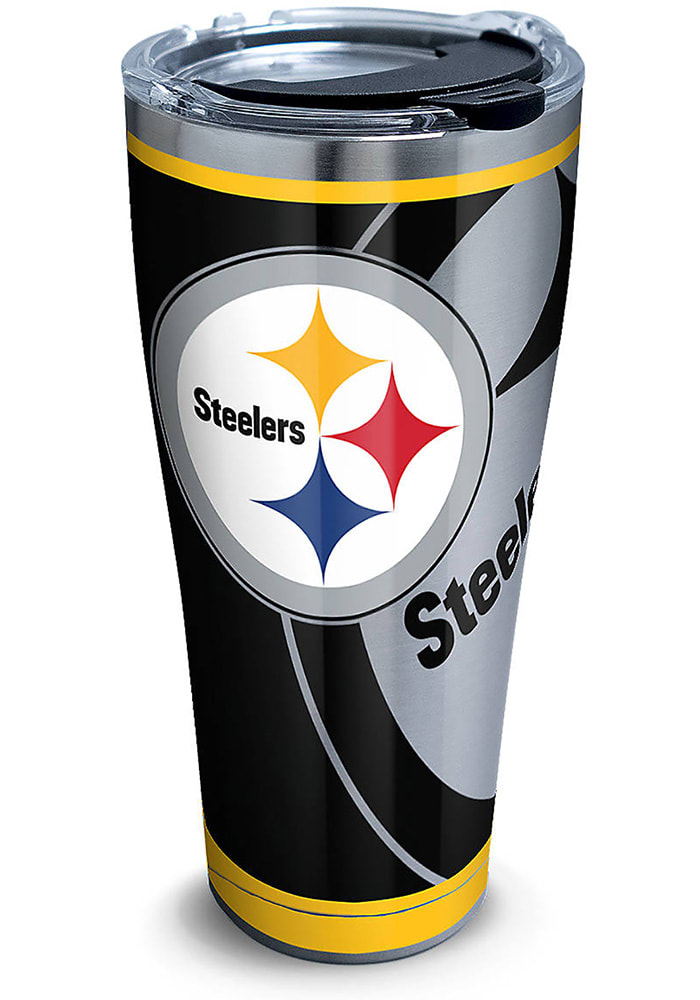 Pittsburgh Steelers ORCA Chaser 27oz Laser Etched Logo Stainless Steel  Tumbler - Black