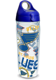 St Louis Blues All Over Wrap 24oz Water Bottle