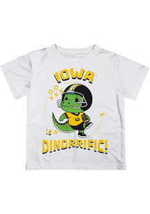 Infant Iowa Hawkeyes White Vive La Fete Dino-Riffic Short Sleeve T-Shirt