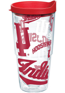 Indiana Hoosiers 24 oz All Over Clear Tumbler