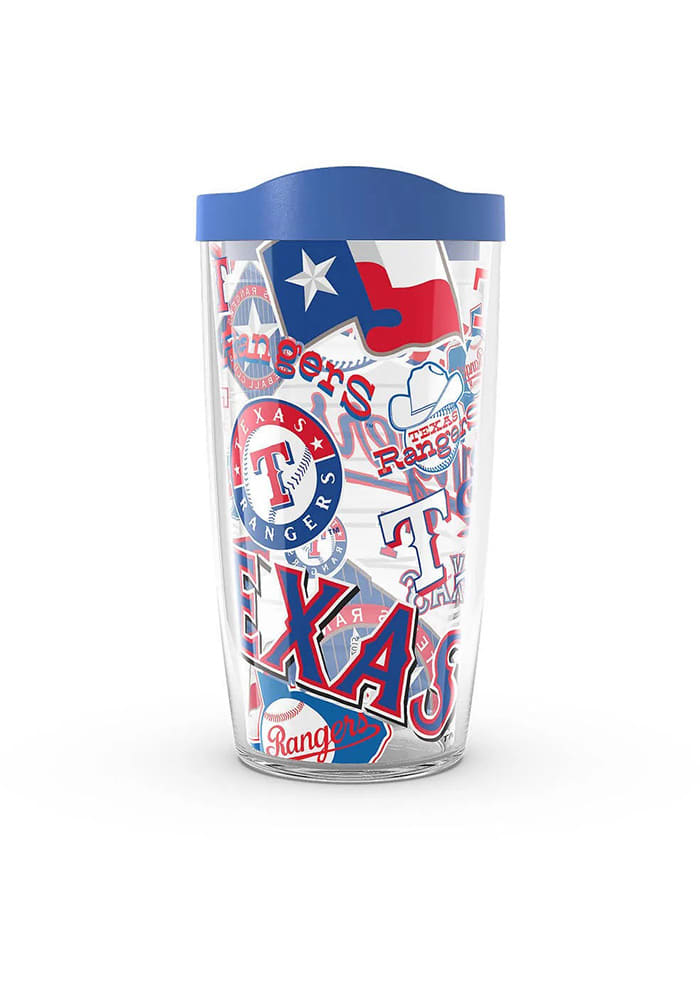 Texas Rangers 16oz Logo Wrap Tumbler