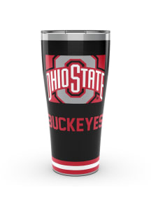 Black Ohio State Buckeyes 30oz Blocked Stainless Steel Tumbler