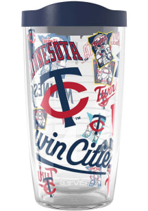 Minnesota Twins 16oz All Over Wrap Plastic Tumbler - Blue