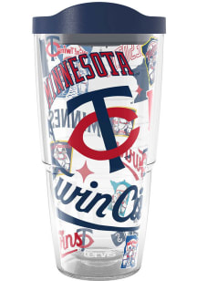 Minnesota Twins 24oz All Over Wrap Plastic Tumbler - Blue