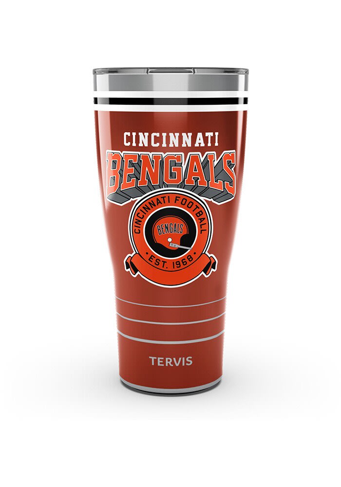 Tervis Tumblers Cincinnati Bengals 30oz Vintage Stainless Steel Tumbler - Orange