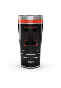 Black Illinois Fighting Illini 20oz Night Game Stainless Steel Tumbler